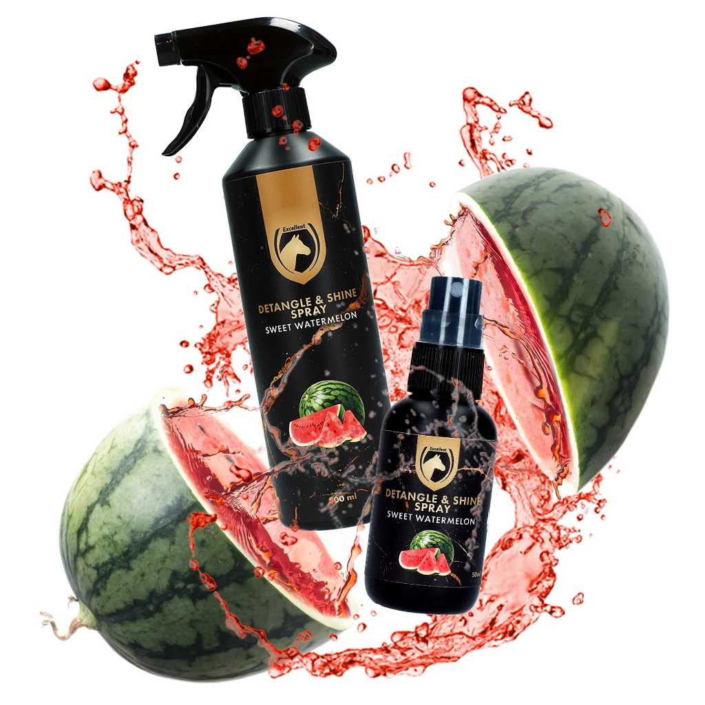 Spray démêlant pour crinière et queue, 500 ml – Excellent Horse Detangle & Shine Spray Sweet Watermelon – Image 2
