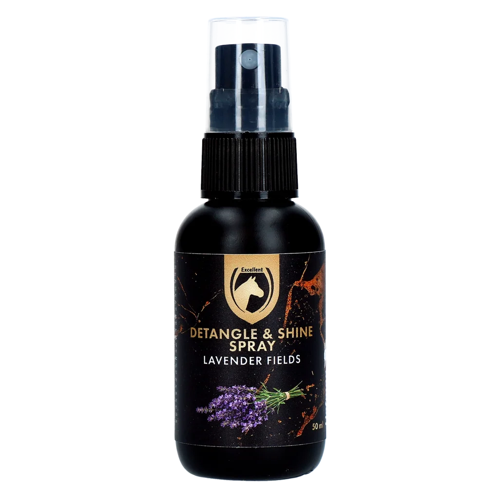 Spray démêlant pour crinière et queue, coffret cadeau 5 x 50 ml – Excellent Horse Detangle & Shine Spray – Image 4