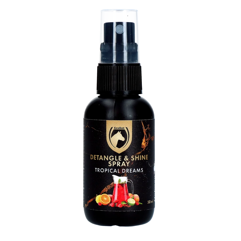 Spray démêlant pour crinière et queue, coffret cadeau 5 x 50 ml – Excellent Horse Detangle & Shine Spray – Image 5