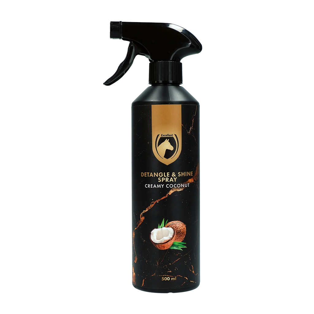 Spray démêlant pour crinière et queue, 500 ml – Excellent Horse Detangle & Shine Spray Creamy Coconut – Image 1