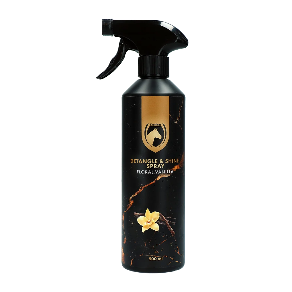 HIGL8065V.png Spray démêlant pour crinière et queue, 500 ml – Excellent Horse Detangle & Shine Spray Floral Vanilla – Image 1