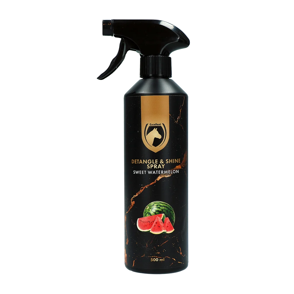 HIGL8065W.png Spray démêlant pour crinière et queue, 500 ml – Excellent Horse Detangle & Shine Spray Sweet Watermelon – Image 1