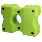 Blocs de cavaletti en plastique verts, 2 pièces, 40 x 30 x 15 cm – Vplast Cavaletti – Image 2