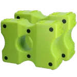 Blocs de cavaletti en plastique verts, 2 pièces, 40 x 30 x 15 cm – Vplast Cavaletti