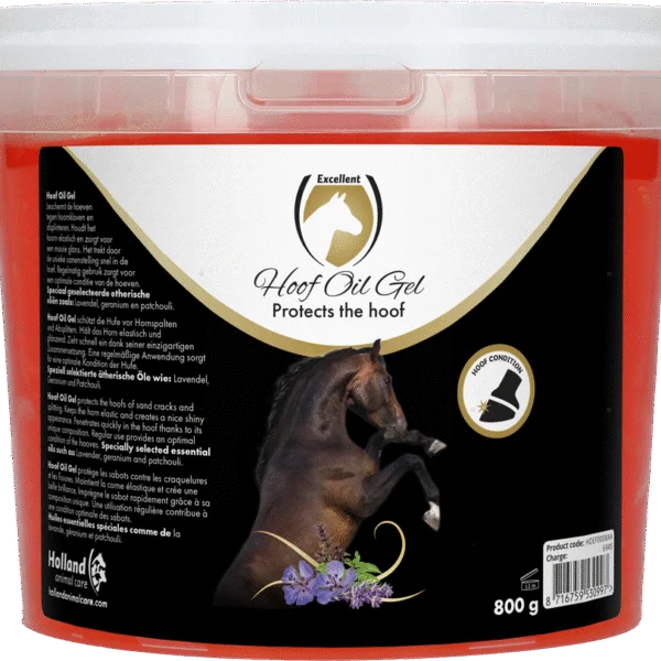 Gel pour sabots aux huiles essentielles, 800 g – Excellent Horse Hoof Oil Gel