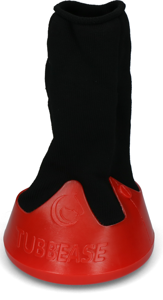Hoefschoen van Ademend Materiaal, 145 mm, Rood – Tubbease Botte de soin pour sabot en matière respirante, 145 mm, rouge – Tubbease