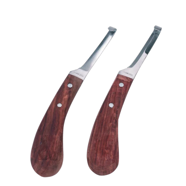 Couteau à parer les sabots droitier à lame étroite Sharp « R »