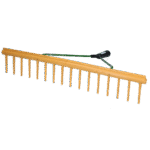 Râteau à foin avec bord niveleur, largeur 64 cm, 16 dents, sans manche