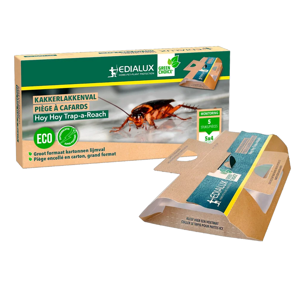 Piège à cafards avec appât, 5 pièces – Hoy Hoy Trap-A-Roach – Image 1