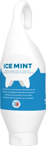 Gel pour la mamelle à l’huile de menthe poivrée en tube à suspendre, 500 ml – Vet Animal Care Ice Mint
