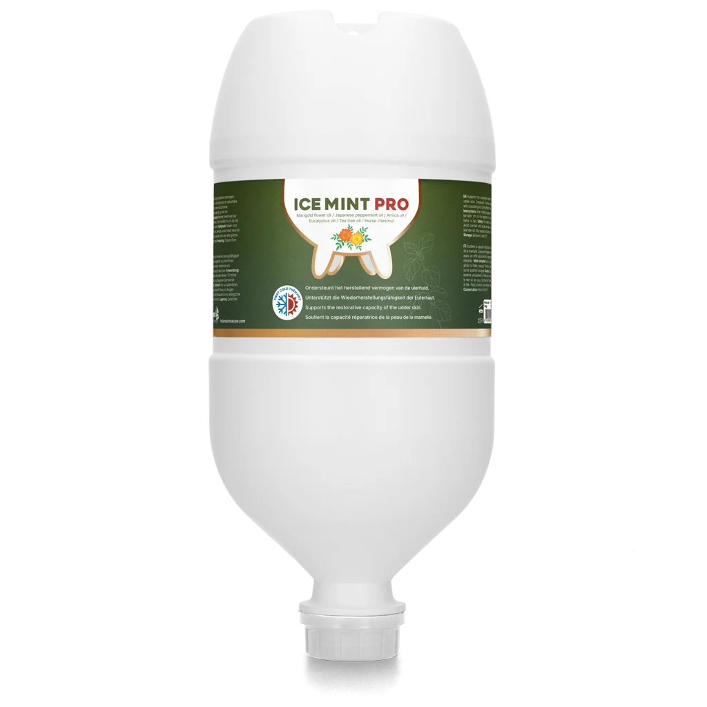 Gel pour la mamelle au calendula en tube à suspendre, 2,5 l – Vet Animal Care Ice Mint Pro – Image 1