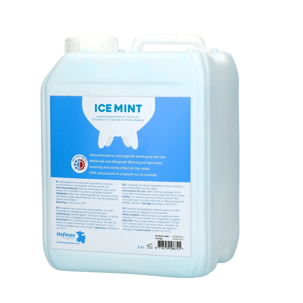 ICEM2925.png Gel pour trayons à l’huile de menthe poivrée, 2,5 l avec pompe doseuse – Vet Animal Care Ice Mint – Image 1