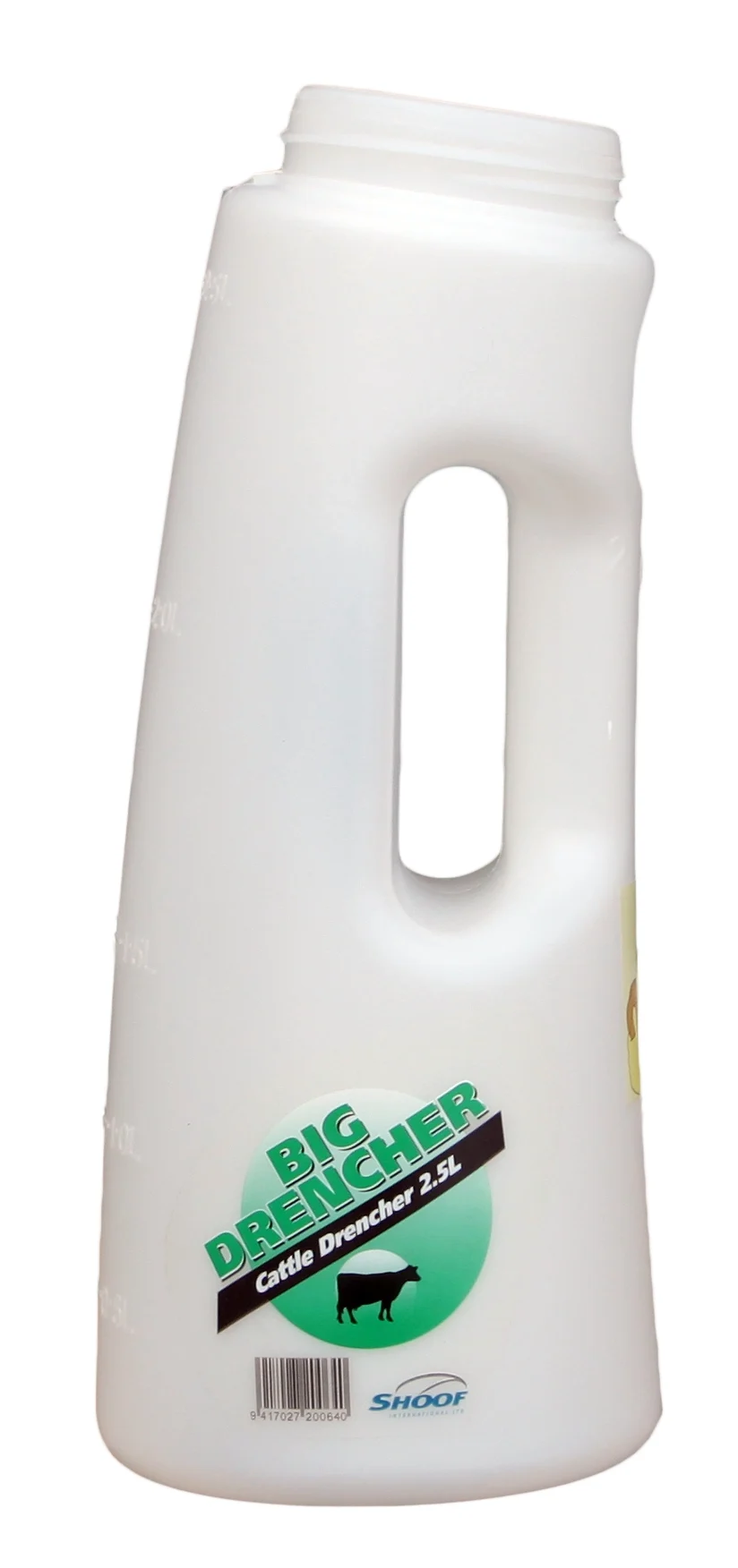 Bouteille de drenchage Easy Drencher Big pour bovins et veaux, complète, 2,5 l, verte – Image 2