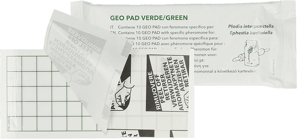 Plaque engluée avec phéromone pour mites alimentaires, 13 x 6 cm, 10 pièces – Hofman Pest Control Geo – Image 1