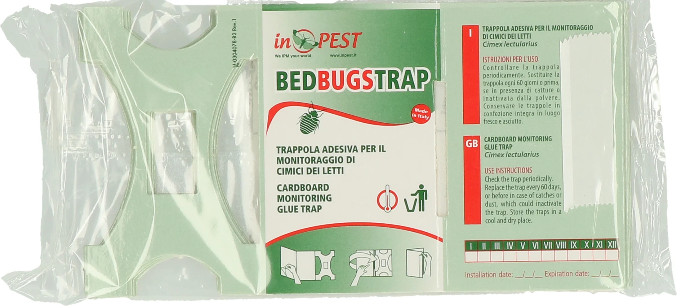 Piège de détection pour punaises de lit avec surface adhésive, 16 x 8,5 cm, 10 pièces – Hofman Pest Control – Image 2