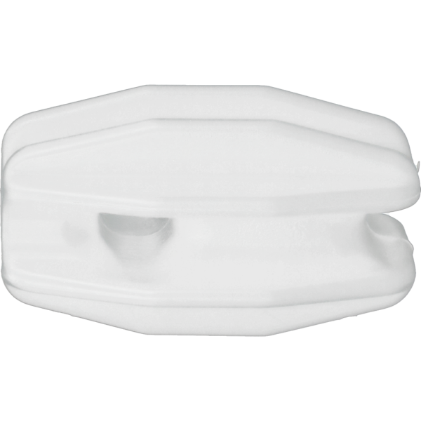 Isolateur d’angle et tendeur d’extrémité pour fil, corde et ruban de clôture électrique, blanc – ZoneGuard