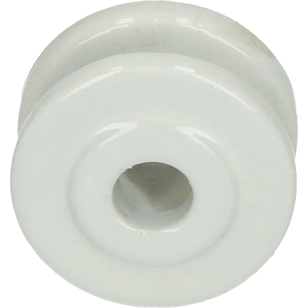 ISOL2007.png Isolateur d’angle en porcelaine, diamètre extérieur 50 mm, blanc – ZoneGuard – Image 1
