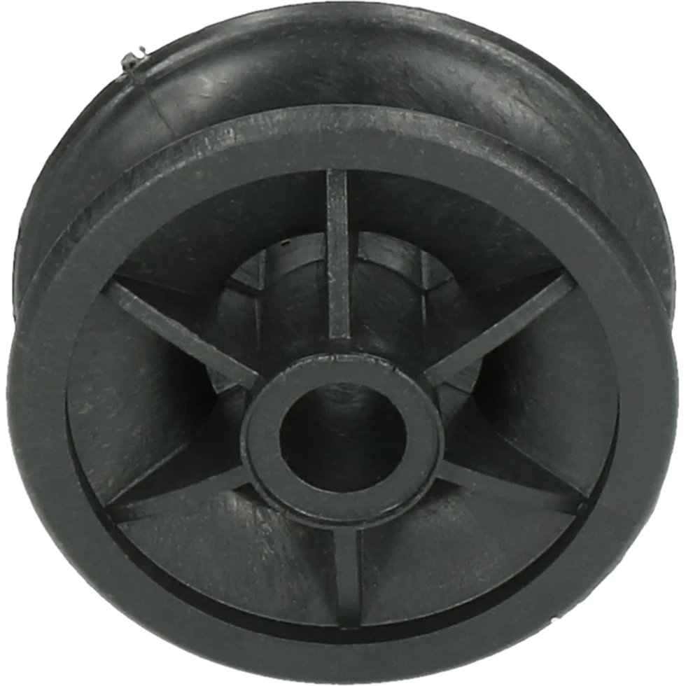 Isolateur d’angle en plastique, diamètre extérieur 42 mm, noir – ZoneGuard – Image 1