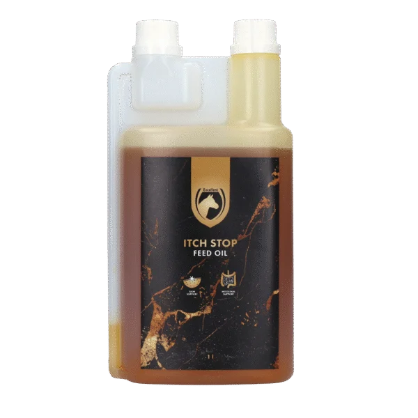 Huile alimentaire pour chevaux aux oméga 3 et oméga 6, 1 l – Excellent Horse Itch Stop Feed Oil