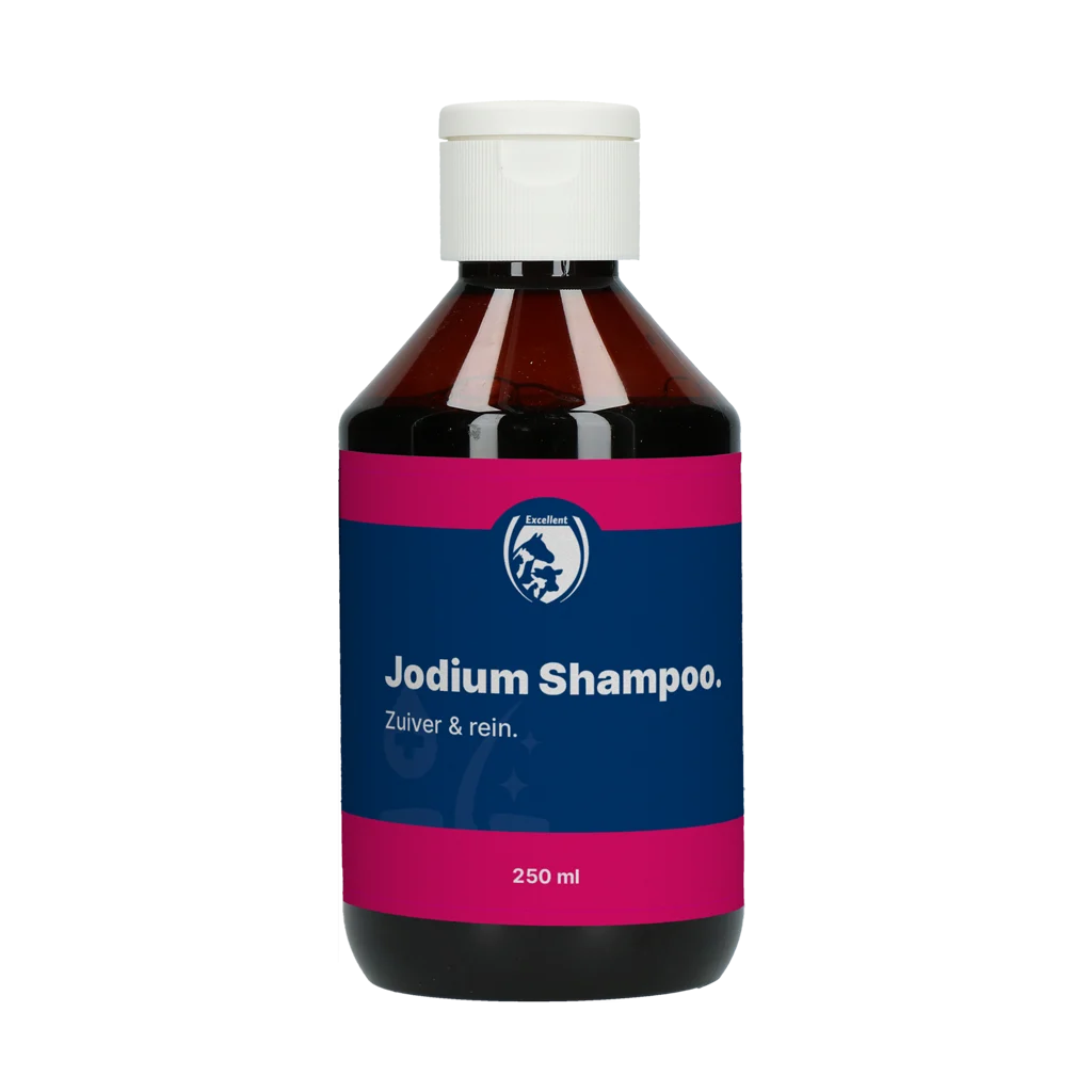 Shampooing à l’iode pour le pelage et la peau, 250 ml – Excellent Jodium Shampoo – Image 1