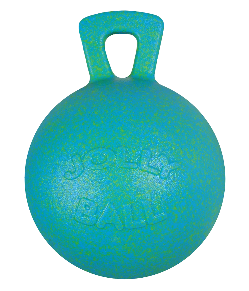 Balle de jeu pour cheval vert océan parfumée à la pomme, 25 cm – Jolly Pets Jolly Ball – Image 1