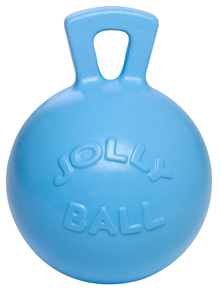 Balle de jeu pour cheval bleue parfumée à la myrtille, 25 cm – Jolly Pets Jolly Ball – Image 1