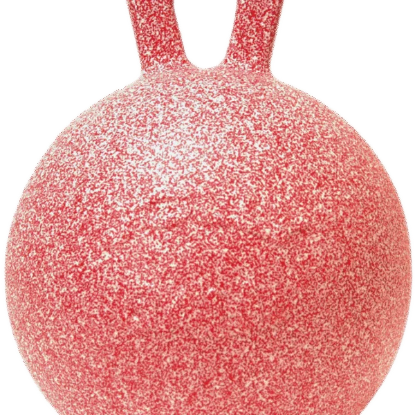 Balle de jeu pour cheval à la menthe poivrée, rouge et blanche, 25 cm – Jolly Pets Jolly Ball