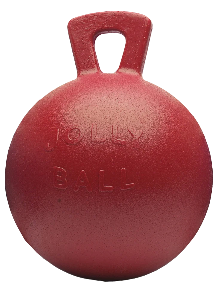 Balle de jeu pour chevaux rouge, inodore, 25 cm – Jolly Pets Jolly Ball – Image 1