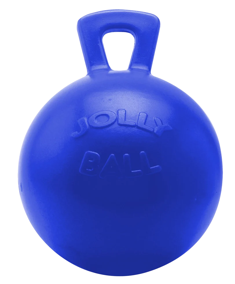 Balle de jeu pour chevaux bleu foncé sans odeur, 25 cm – Jolly Pets Jolly Ball – Image 1