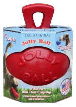 Balle de jeu pour chevaux rouge auto gonflante, 20 cm – Jolly Pets Jolly Ball Dual