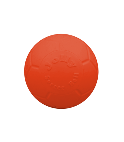 Balle flottante orange pour chien, 7,5 cm – Jolly Pets Mini Soccer Ball
