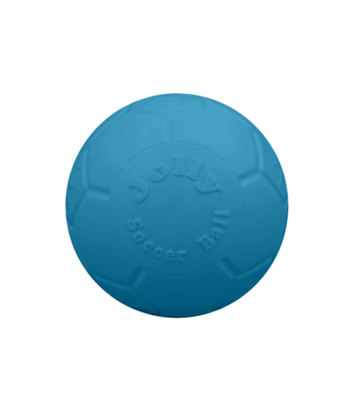 Ballon de football pour chiens bleu clair, 7,5 cm – Jolly Pets Mini Soccer Ball