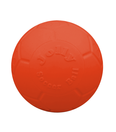 Balle flottante orange pour chien, 10 cm – Jolly Pets Mini Soccer Ball