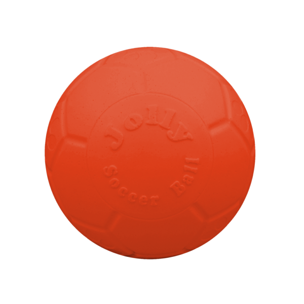 Balle flottante orange pour chien, 10 cm – Jolly Pets Mini Soccer Ball