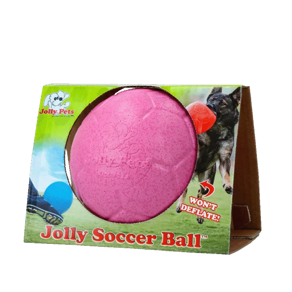 Ballon flottant pour chien rose S, 15 cm – Jolly Pets Soccer Ball