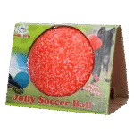 Balle de rapport pour chien, orange et blanc, 15 cm – Jolly Pets Jolly Soccer Ball