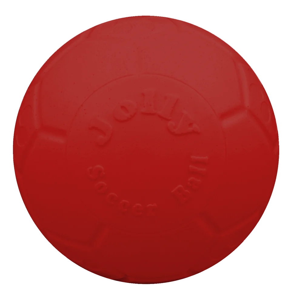 Balle de rapport pour chien, rouge, 15 cm – Jolly Pets Jolly Soccer Ball – Image 2
