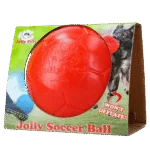 Balle à rapporter pour chien orange, 20 cm – Jolly Pets Jolly Soccer Ball