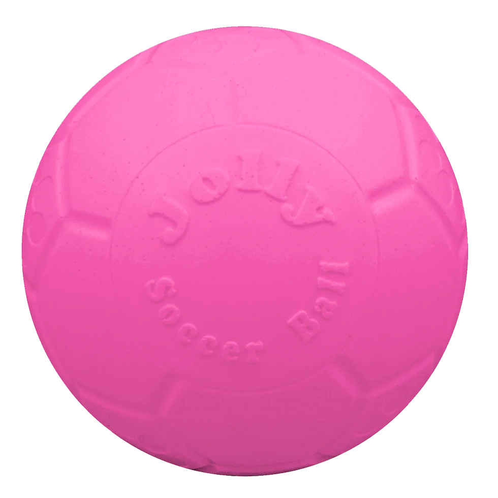 Balle pour chien à rapporter, rose, 20 cm – Jolly Pets Jolly Soccer Ball – Image 2