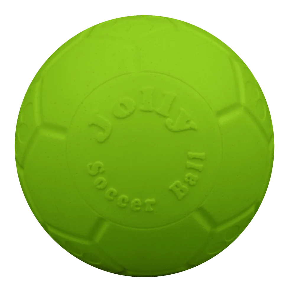 Balle flottante pour chien verte, 20 cm – Jolly Pets Soccer Ball – Image 2