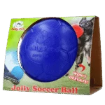 Balle flottante bleue pour chien, 20 cm – Jolly Pets Soccer Ball