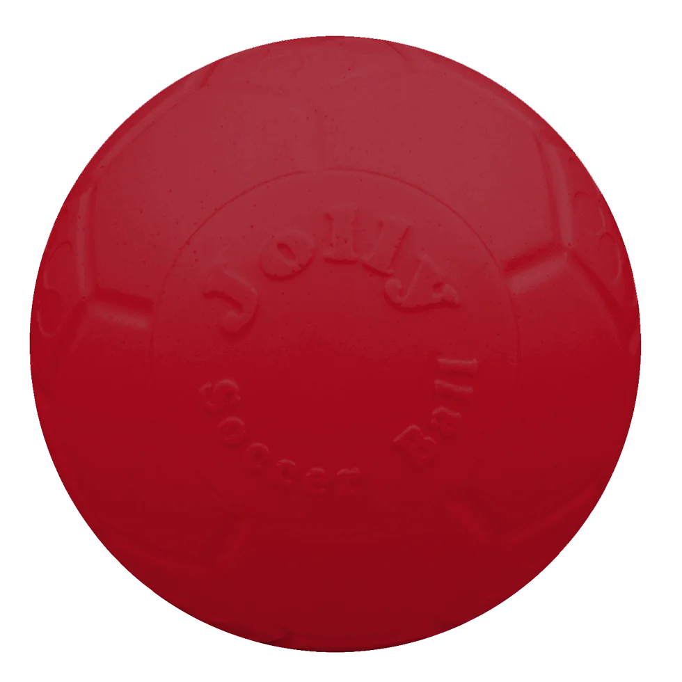 Balle d’apport pour chien, rouge, 20 cm – Jolly Pets Jolly Soccer Ball – Image 2