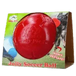 Balle d’apport pour chien, rouge, 20 cm – Jolly Pets Jolly Soccer Ball