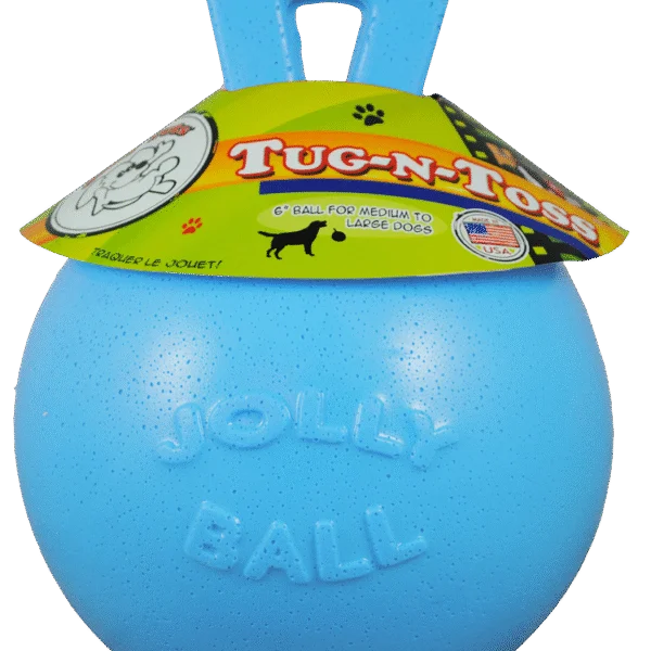 Balle flottante pour chien Myrtille M (15 cm) – Jolly Pets Tug-n-Toss