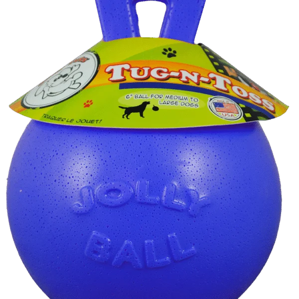 Balle flottante pour chien bleue L (20 cm) – Jolly Pets Tug-n-Toss