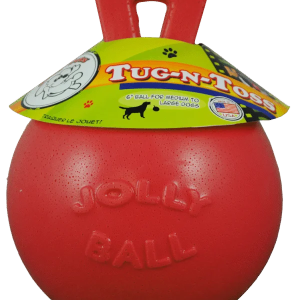 Balle flottante pour chien rouge XL (25 cm) – Jolly Pets Tug-n-Toss