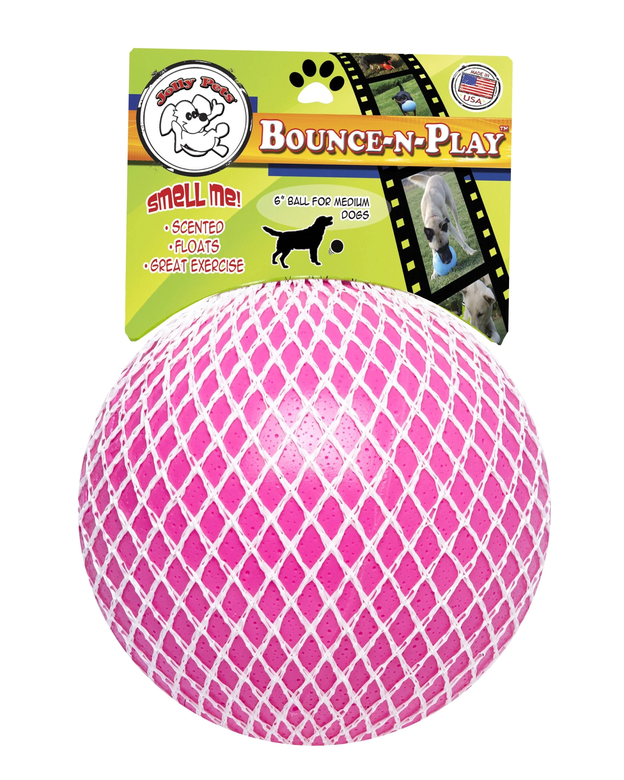 Balle flottante pour chien, 10 cm – Jolly Pets Jolly Bounce-n Play Kauwgum S – Image 2