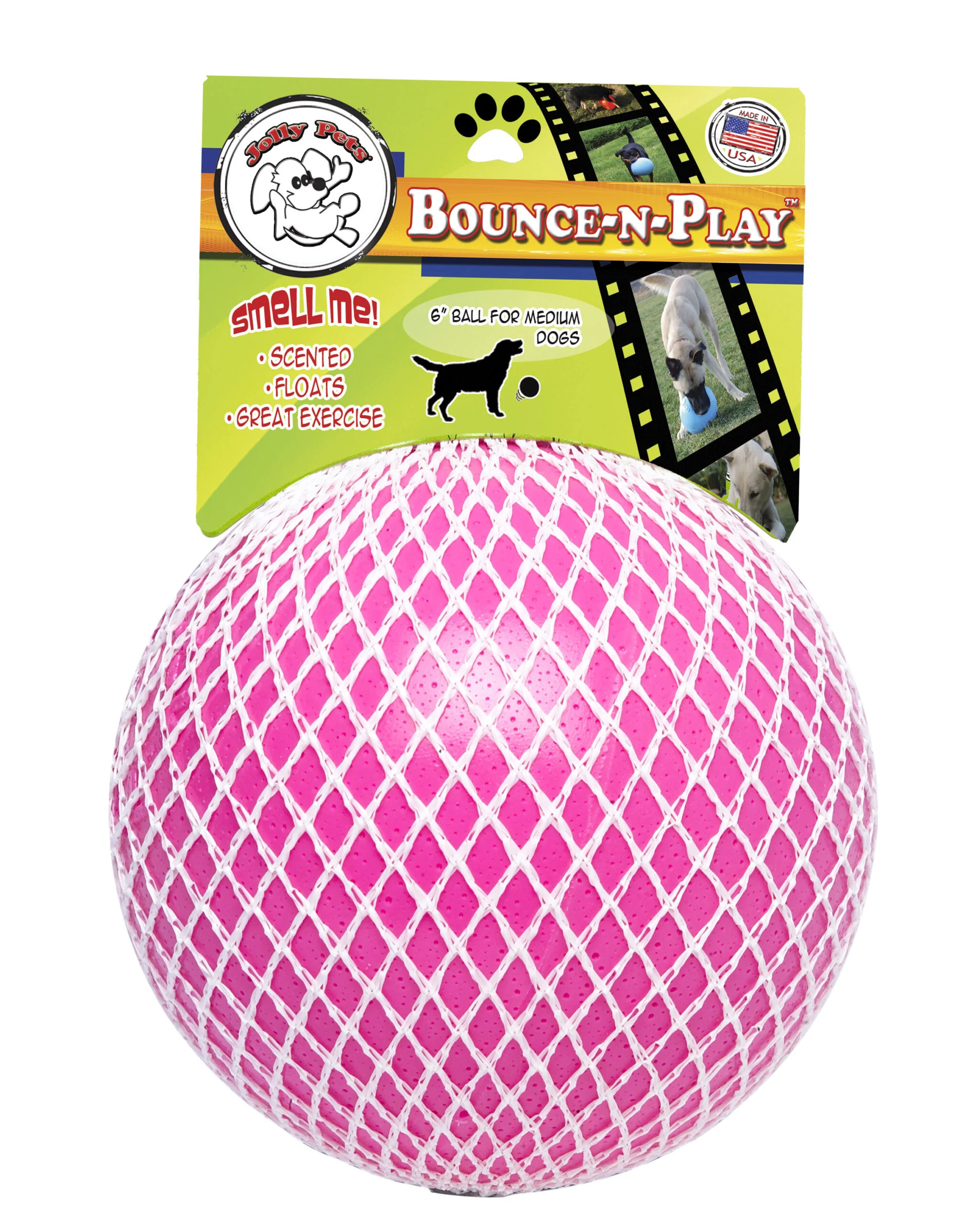 Balle flottante pour chien, 20 cm – Jolly Pets Jolly Bounce-n Play chewing-gum L – Image 3