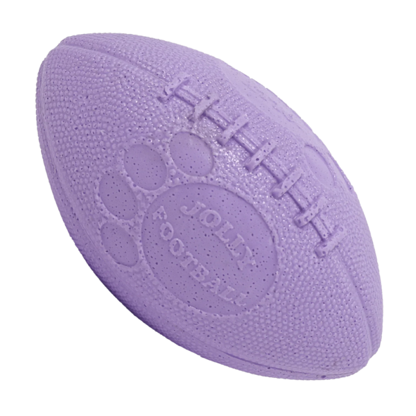 Ballon de rugby pour chien Mauve clair, 22 x 12 cm – Jolly Pets Football