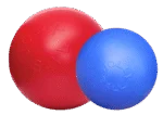 Balle pour chien à surface lisse rouge, 25 cm – Jolly Pets Push-n-Play